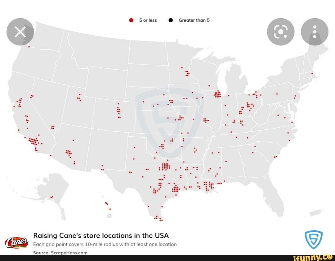 @ Sorless @ Greater than 5 Raising Cane's store locations in the USA ...