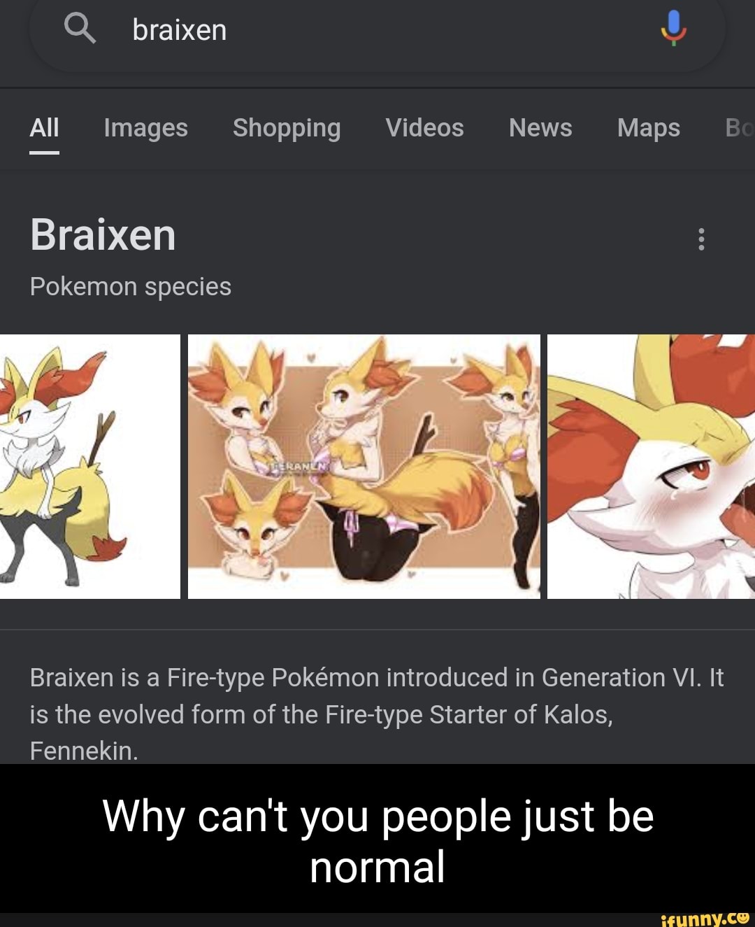 All Images Shopping Videos News Maps braixen Braixen Pokemon species