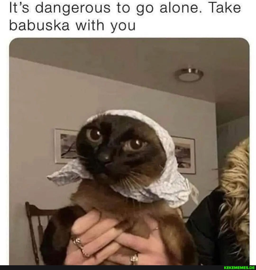 It's dangerous to go alone. Take babuska with you