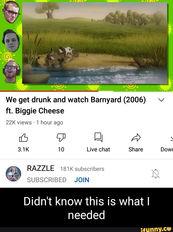 We get drunk and watch Barnyard (2006) ft. Biggie Cheese 
