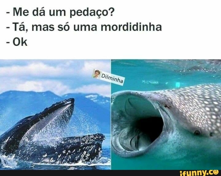 Me dá um pedaço?
Tá, mas só uma mordidinha