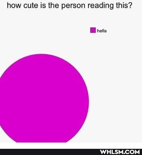 how cute is the person reading this?