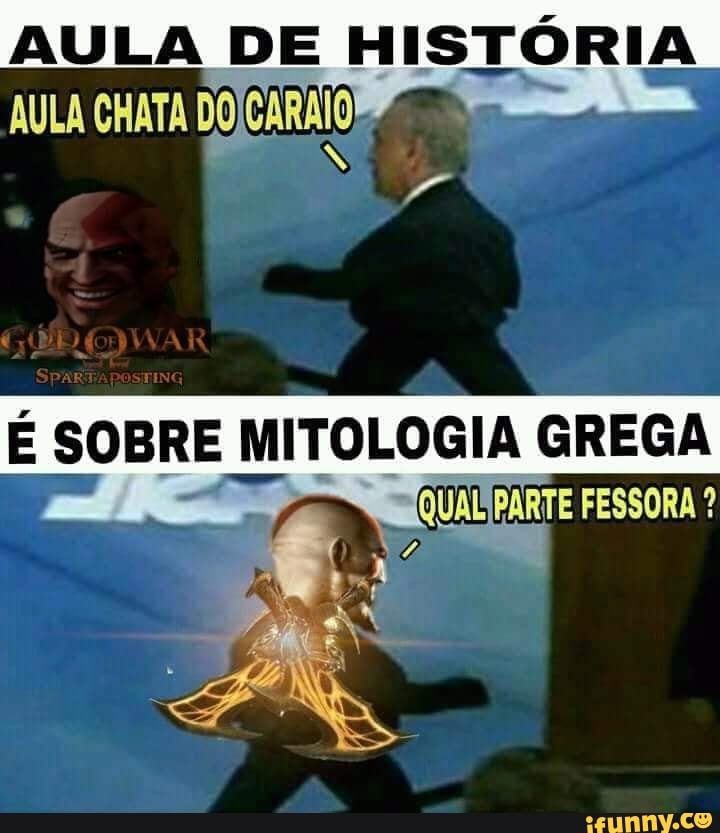 AULA DE HISTÓRIA AULA CHATA DOJCARAIO
É SOBRE MI MITOLOGIA GREGA FESSORA