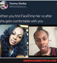 When you first FaceTime her vs after she gets comfortable with you