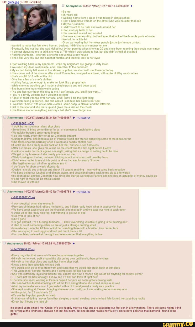 Wholesome Greentext Ftw File Grace Ipg 27 Kb 620x439 Anonymous 10