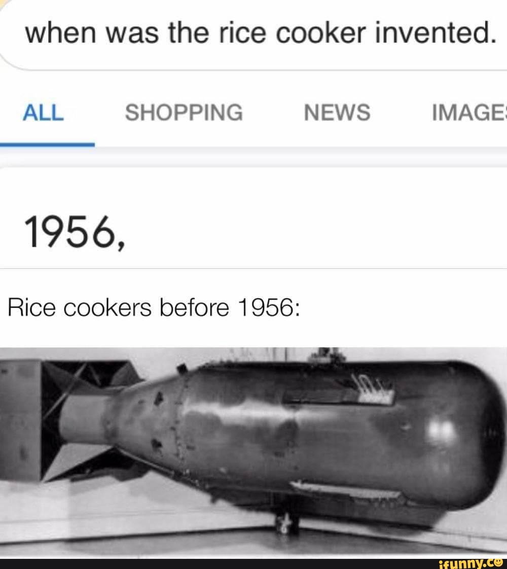 When was the rice cooker invented. ALL SHOPPING NEWS IMAGE Rice