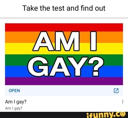 Am I Gay Test Serious