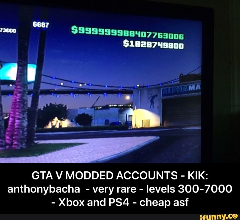buy gta modded account
