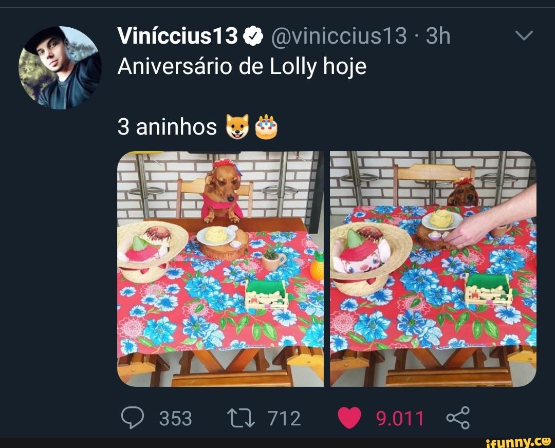 Aniversário de Lolly hoje