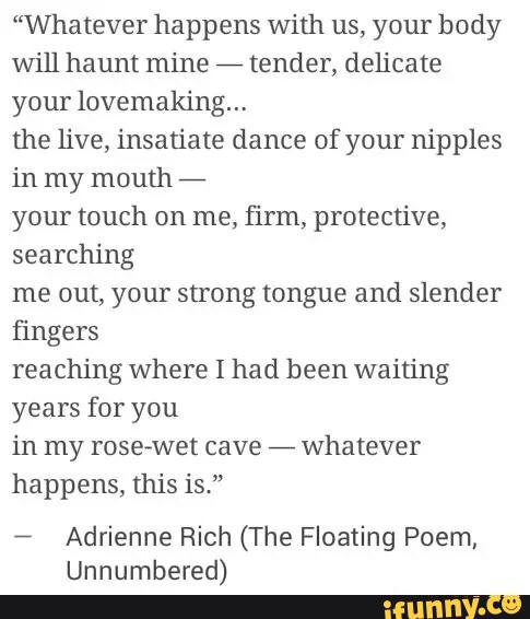 The floating poem, unnumbered