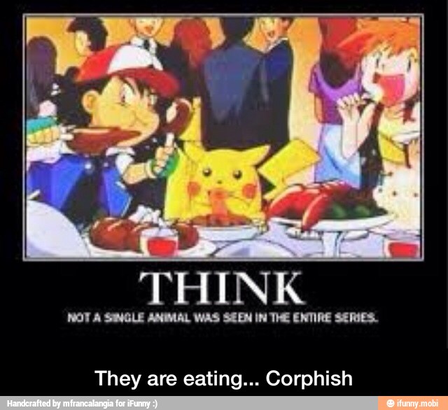 They are eating... Corphish - They are eating... Corphish