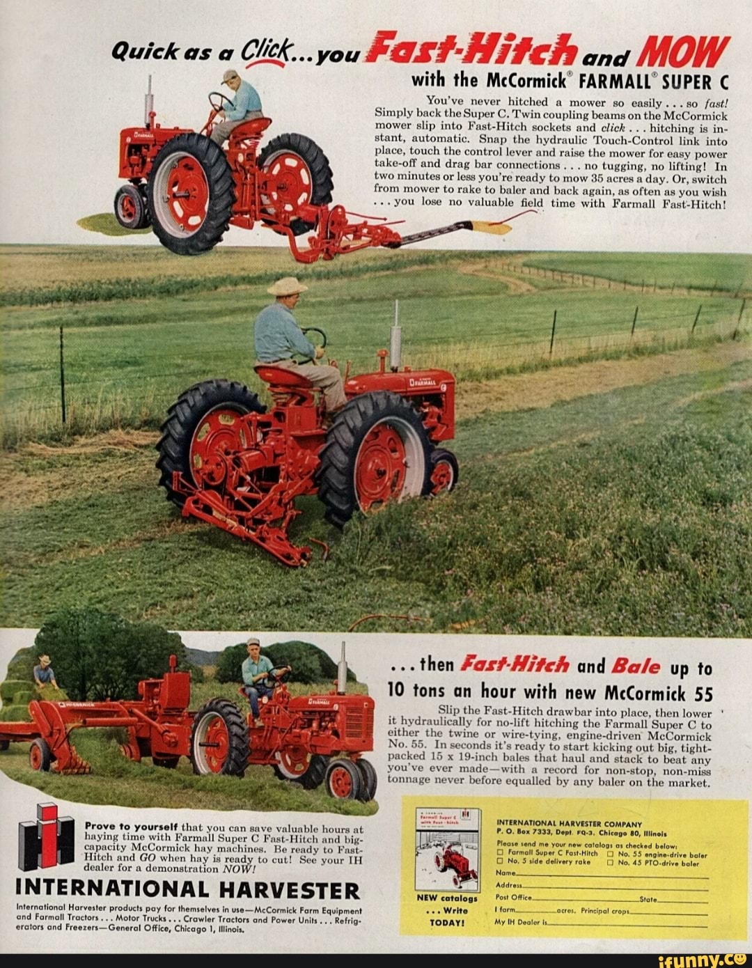 International Harvester Mowers & Rakes Dealer's Brochure TEIN 