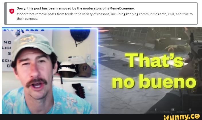 this poat has been removed by the moderators of
Moderators remove posts from feeds for a variety of reasons, including keeping communities safe, civil, and true to their purpose.