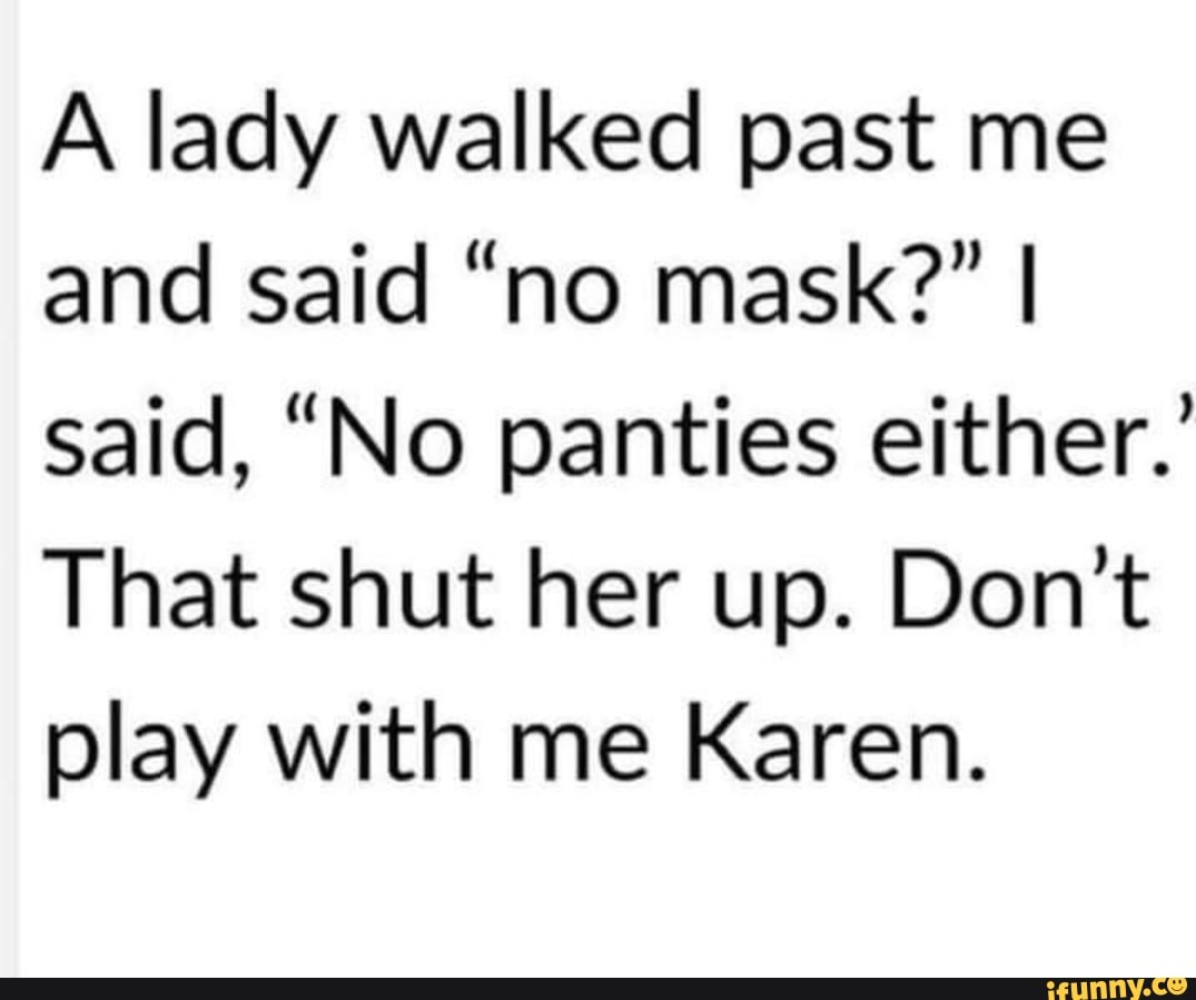 Mask no panties