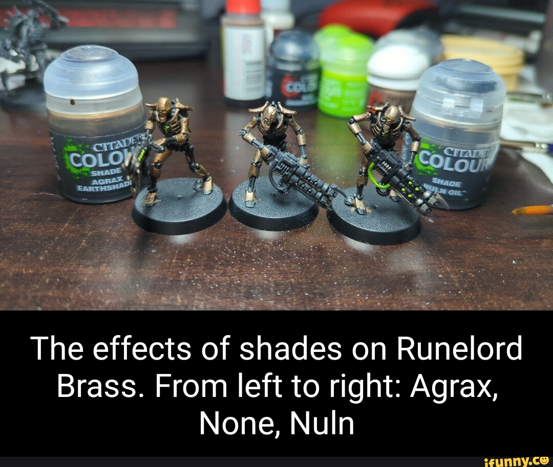 I took these and forgot to post them this is the difference between nuln  oil (left)