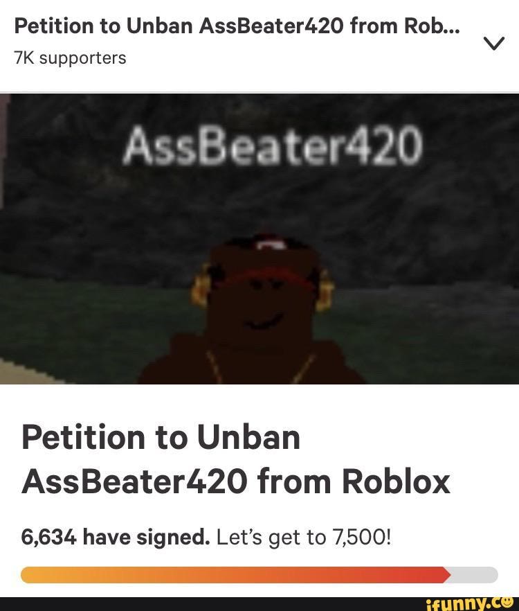 roblox unban