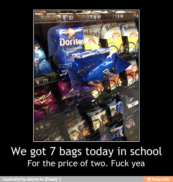 We got 7 bags today in school
For the price of two. Fuck yea - We got 7 bags today in school
For the price of two. Fuck yea