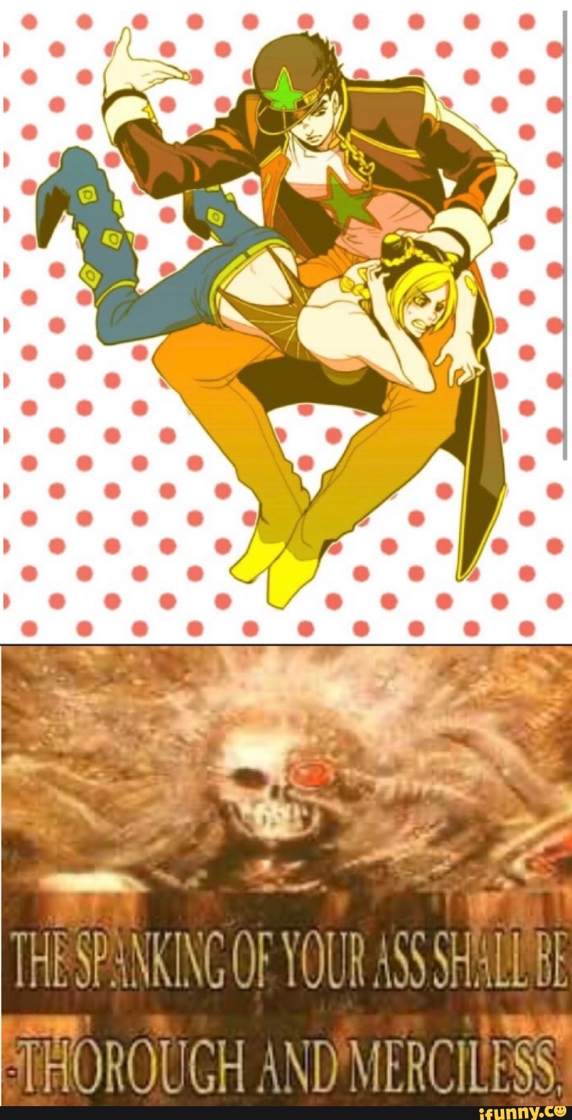jolyne, jotaro, jolynekujo, jotarokujo, spanking