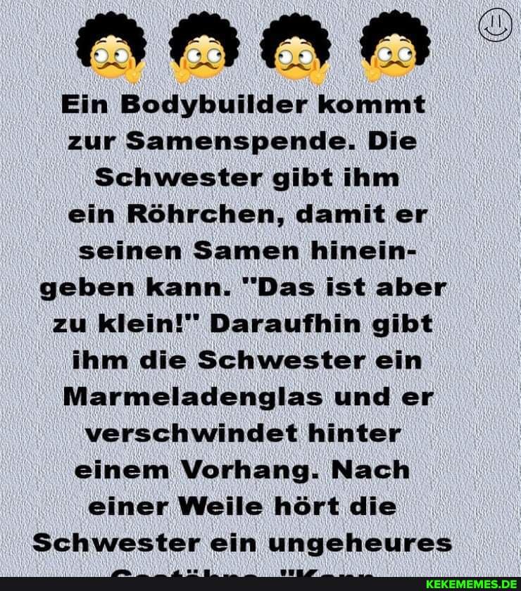 Ein Bodybuilder Kommt Zur Samenspende