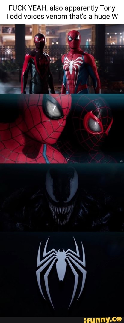 FacTs TONY TODD WILL BE VOICING VENOM IN 'MARVEL'S SPIDER-MAN 2.' HE ALSO  PLAYED ZOOM IN CW'S 'THE FLASH. - iFunny