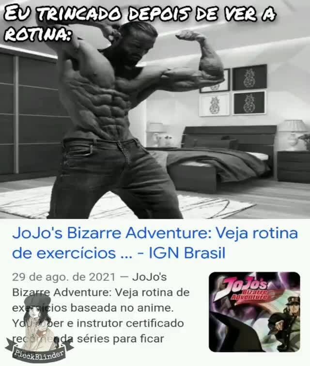 JoJo's Bizarre Adventure: Veja rotina de exercícios baseada no anime