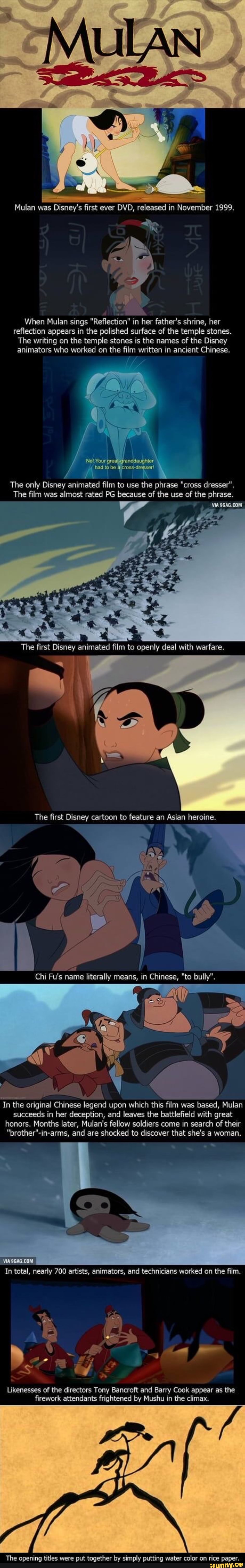 VUILAN \ / Mulan was Disney's first ever DVD, released in November 1999 ...