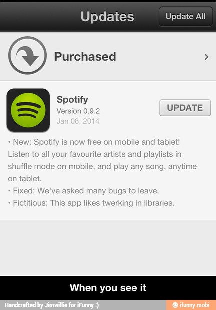 Updates Update All
Purchased When you see it - When you see it