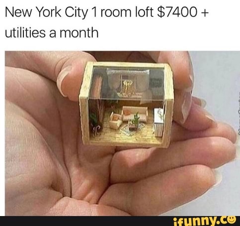 New York City 1 room loft $7400 utilities a month