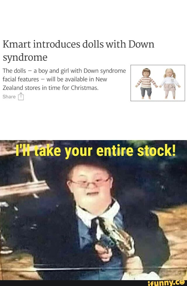 Kmart introduces dolls with Down syndrome The dolls a boy and girl