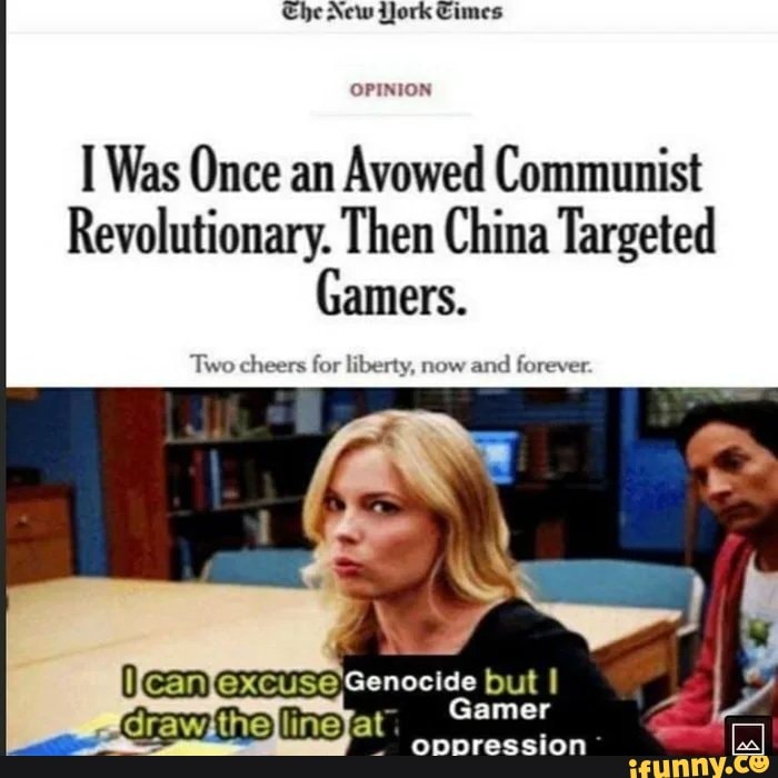 i was once an avowed communist then china targeted gamers