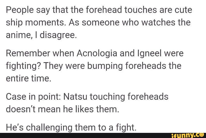 Touching foreheads together meaning