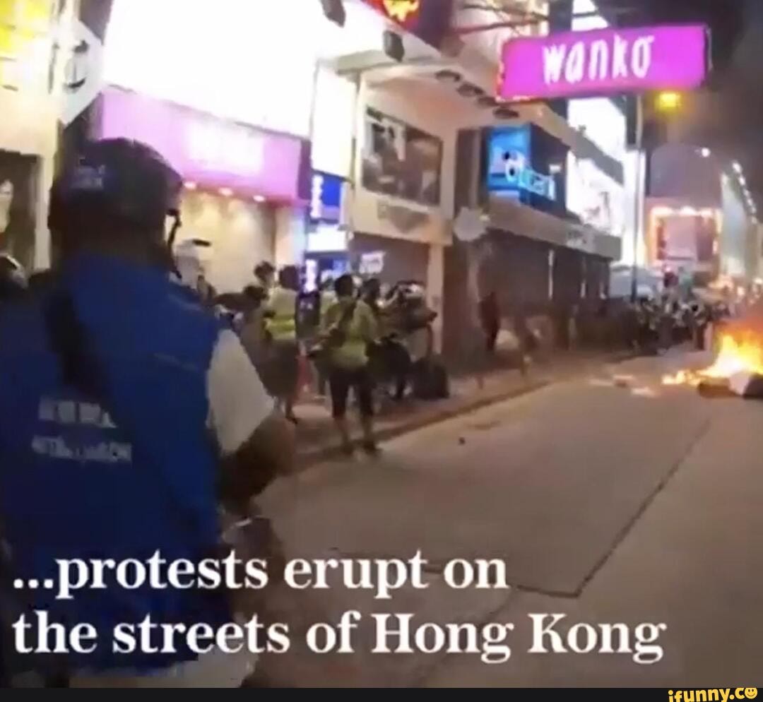 ...protests erupt on the streets of Hong Kong