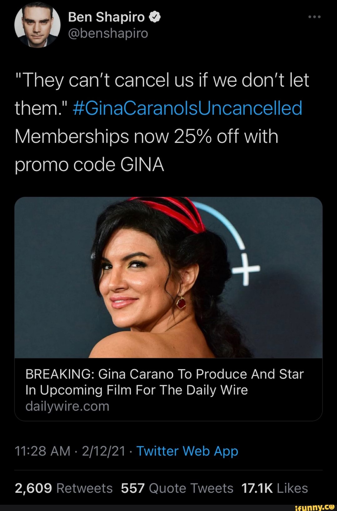 32 Top Images Daily Wire App Not Working / The Daily Wire On Twitter The Daily Wire Uncancelled Gina Carano With Hollywoodintoto Join The Discussion Here Https T Co Rnofiidwzj