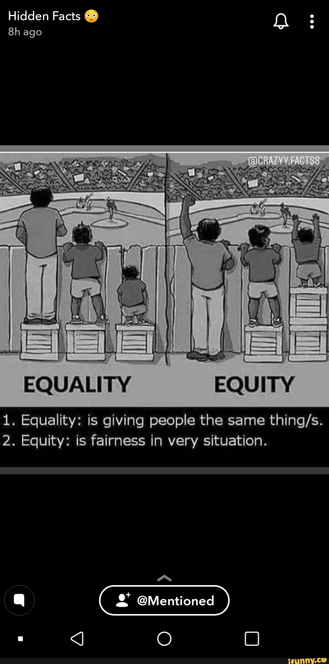 EQUALITY EQUITY 1. Equality: is giving people the same thing/s. 2 ...