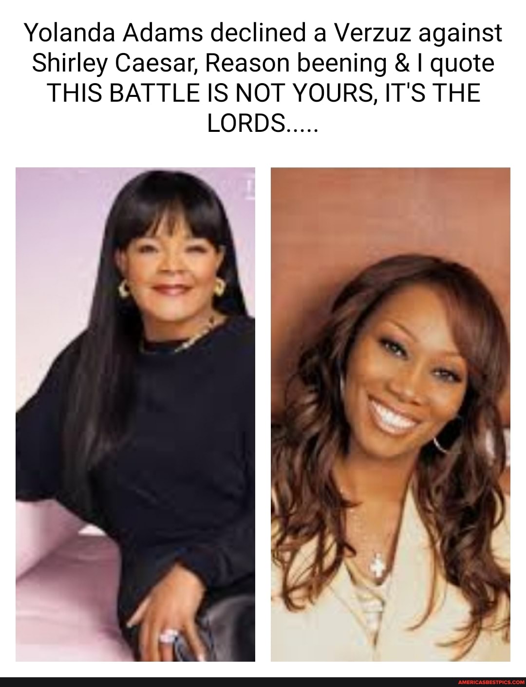yolanda adams the battle is not yours its the lords