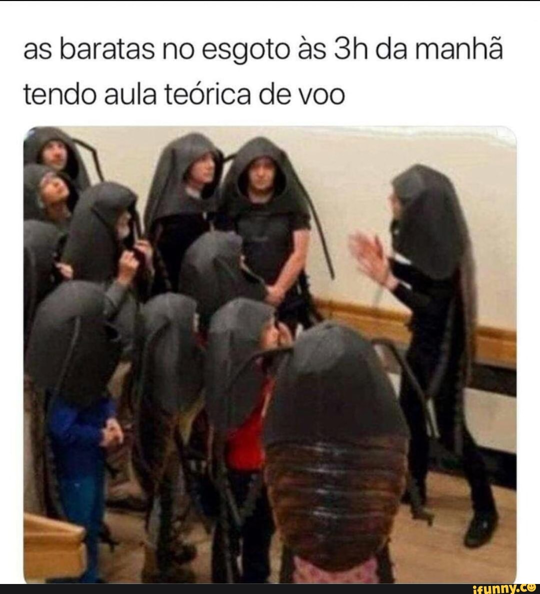 as baratas no esgoto às 3h da manhã
tendo aula teórica de voo