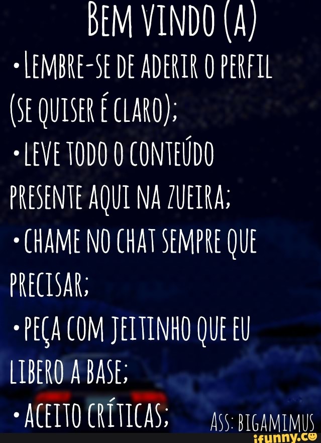 DEM VINDO (A)
LEMBRE-SE DE ADERIR O PERFIL
(SE QUISER LEVE TODO O CONTEÚDO PRESENTE AQUI NA /UEIRA;
CHAME NO CHAT SEMPRE QUE PRECISAR;
PEÇA COM JELTINHO QUE EU LIBERO A BASE;
ACELTO CRÍTICAS
