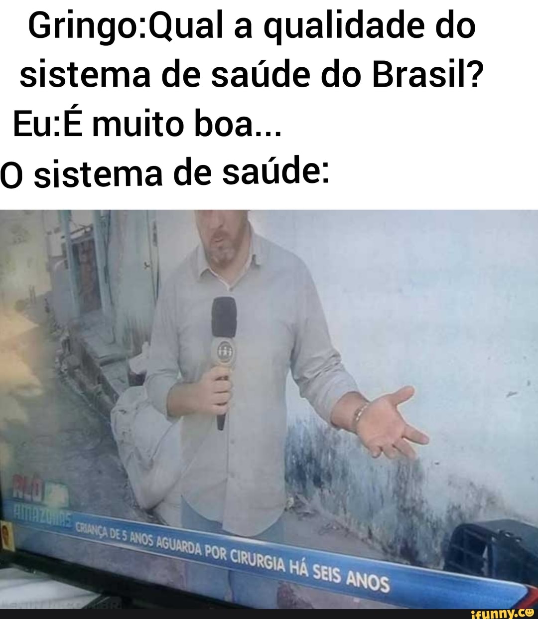 Gringo:Qual a qualidade do
sistema de saúde do Brasil?
O sistema de saúde:
