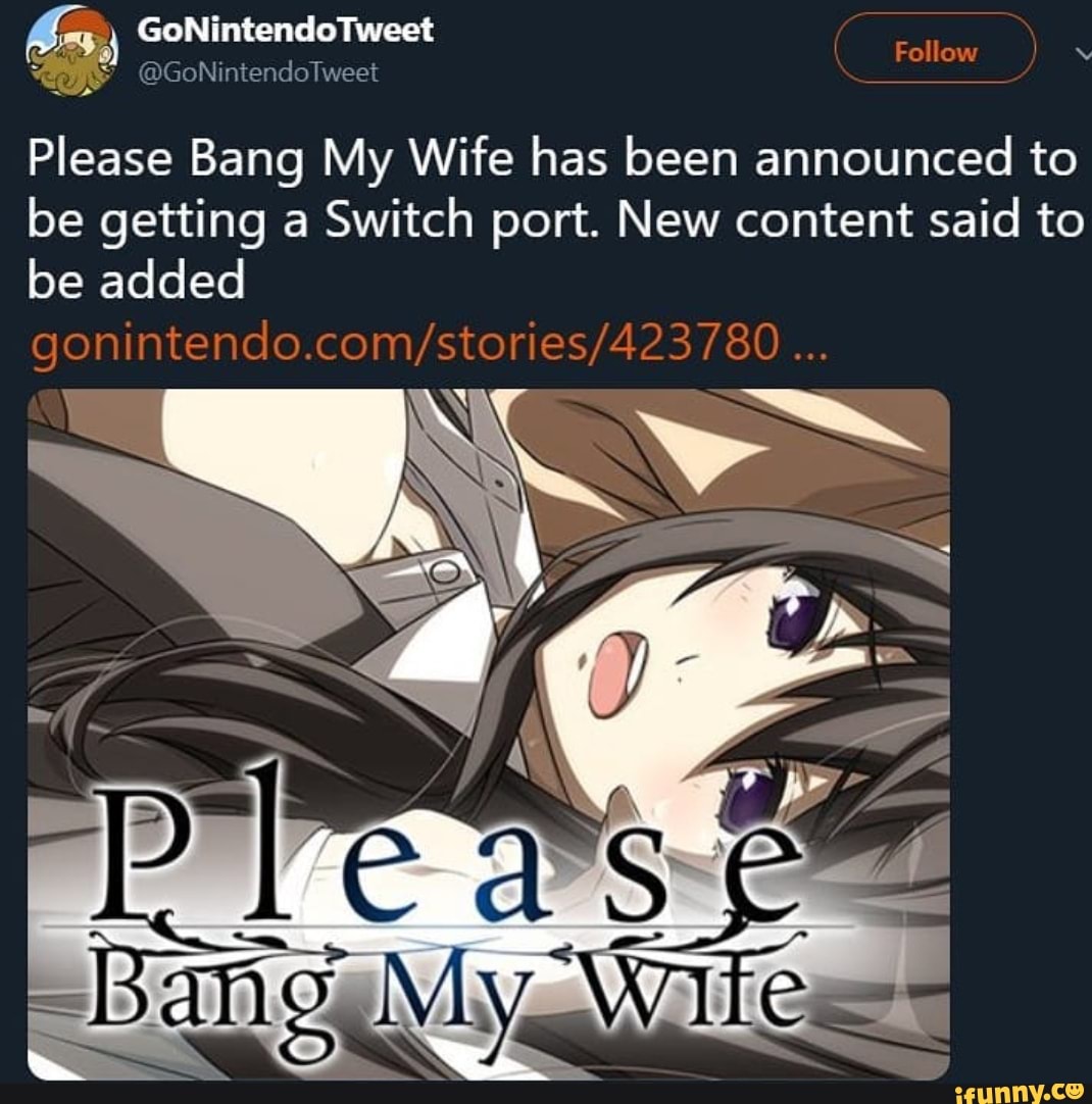 Please Bang My Wife has been announced