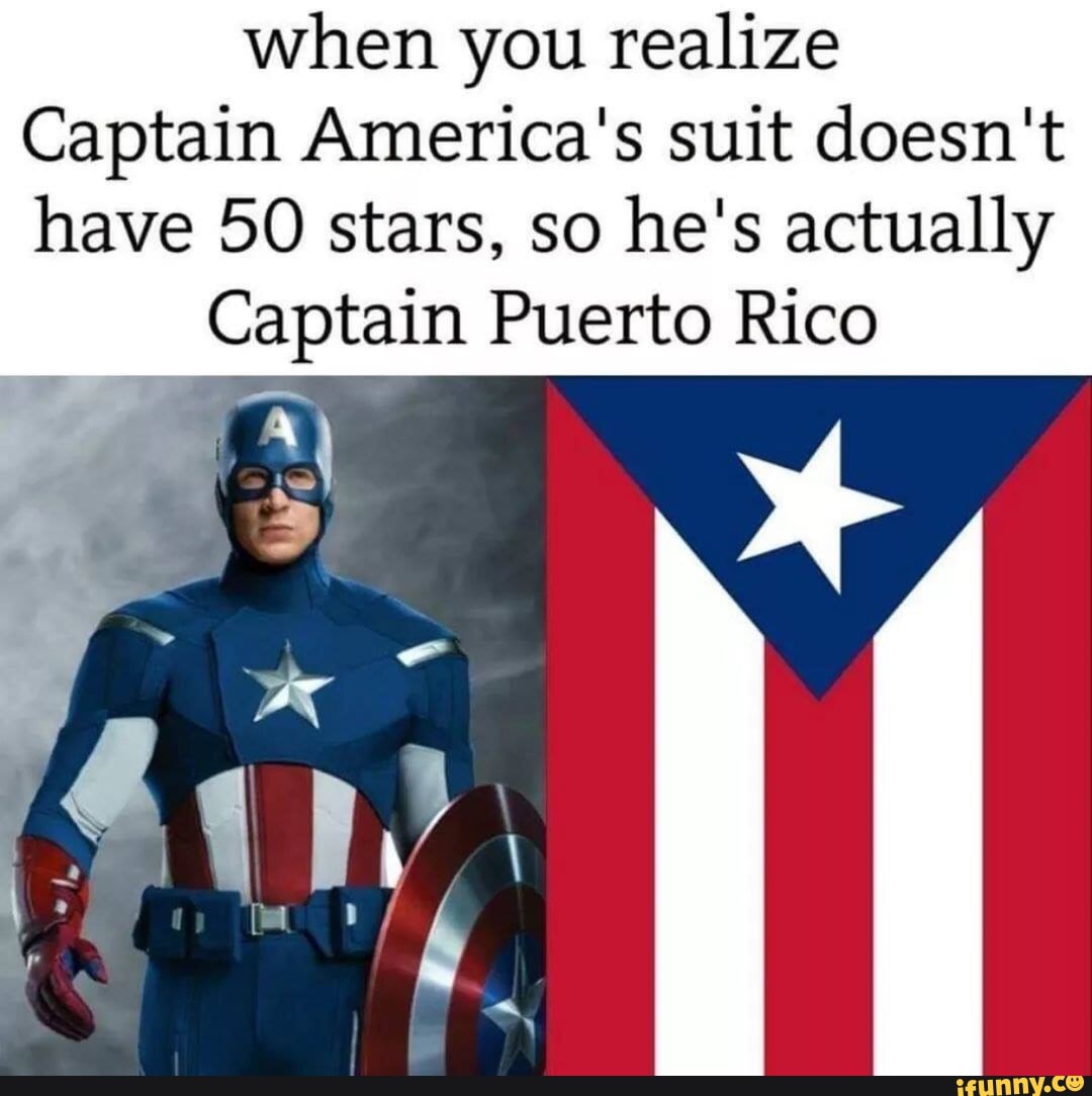 When you realize Captain America's suit doesn't have 50 stars, so he's