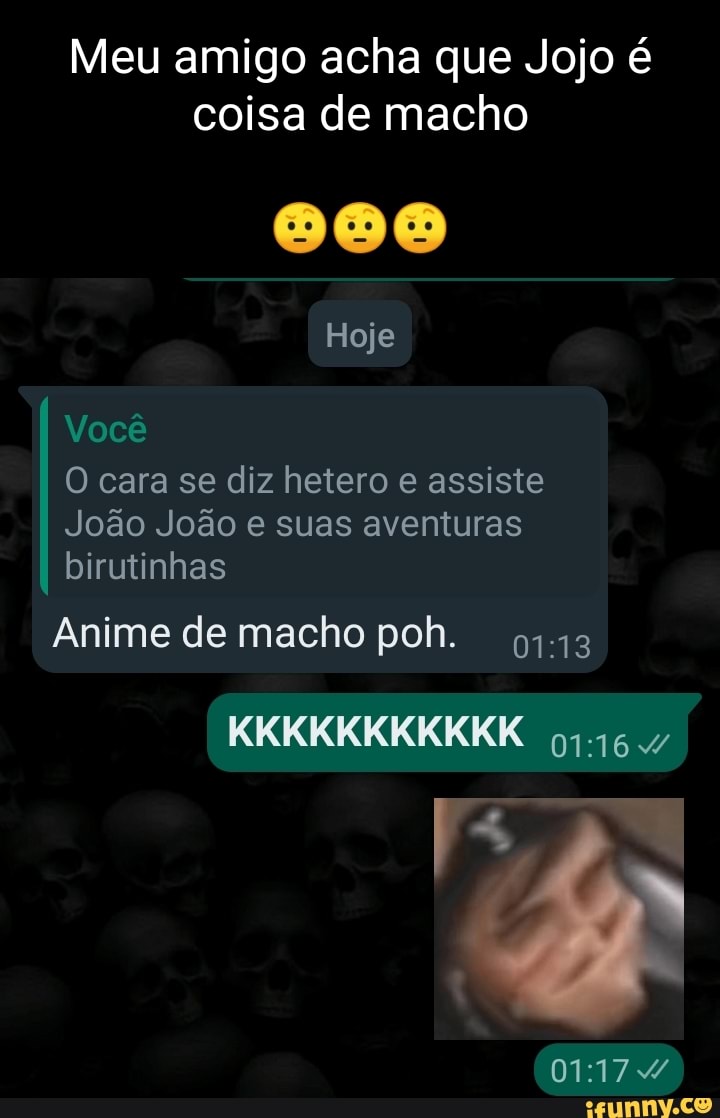 Sobre umas coisas de macho em JoJo