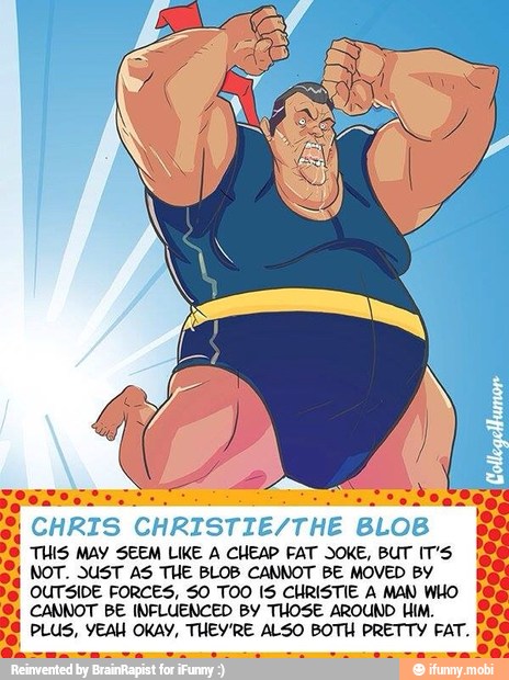 THIS MAY SEEM LIKE A CHEAP FAT SOKE, BUT IT'S
UT
SIDE FORCES, $0 TOO IS CHRISTIE A MAN WHO
CANNOT BE INFLUENCED BY THOSE AROUND HIM.
PLUS, YEAH OKAY, THEY'RE ALSO BOTH PRETTY FAT.