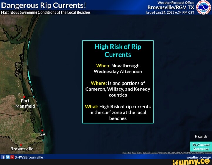 Dangerous Rip Currents! Hazardous Swimming Conditions at the Local