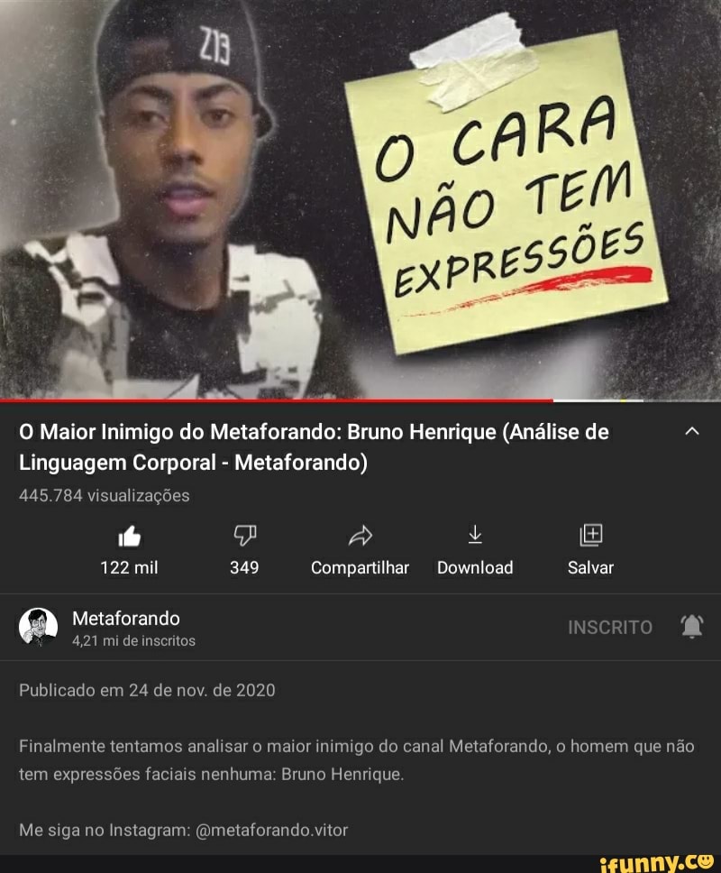 O Maior Inimigo do Metaforando: Bruno Henrique (An\u00e1lise de Linguagem ...