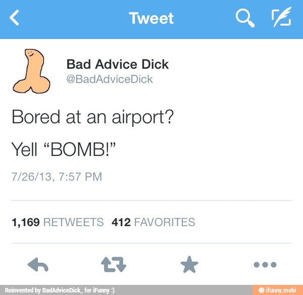 Bored at an airport?
1,169 RETWEETS 412 FAVORITES