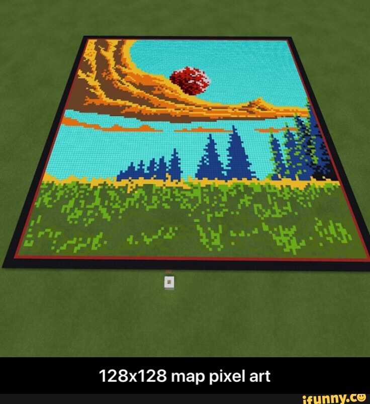 Google Chrome pixel art Minecraft Map