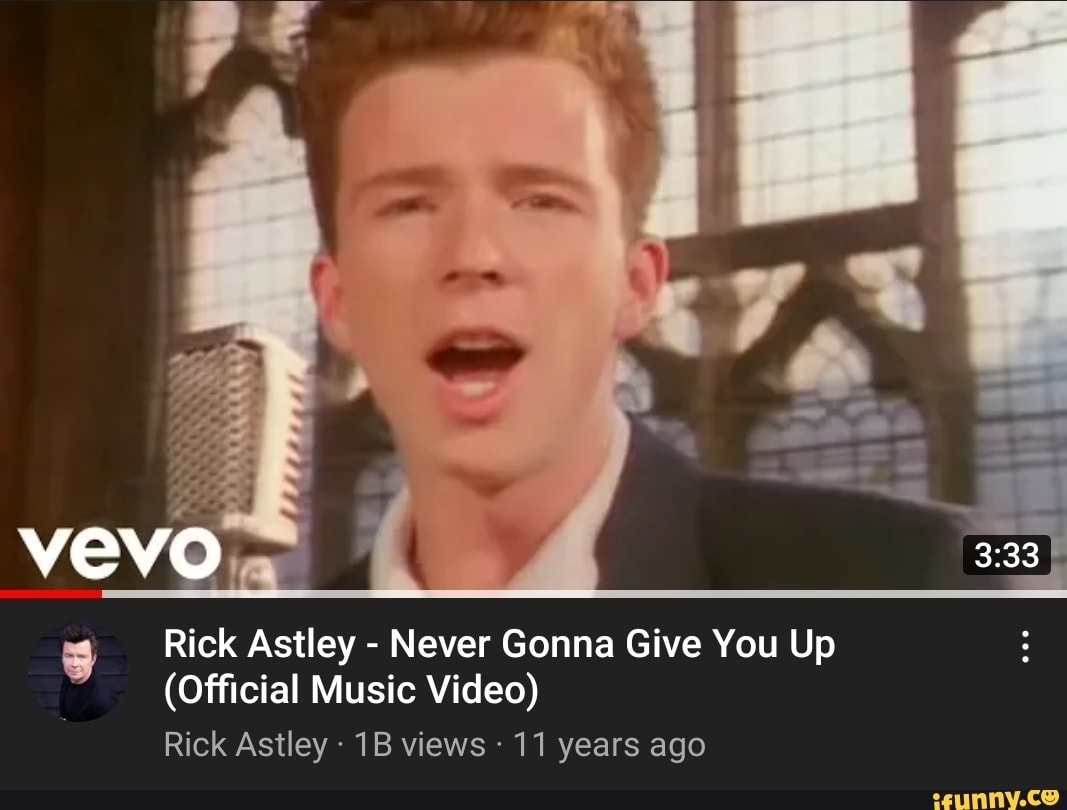 Vevo 3 Rick Astley - Never Gonna Give You Up (Official Music Video ...