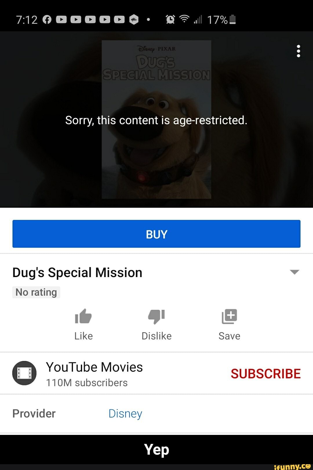 7120000000 AIN A
Sorry, this content is age-restricted.
Dug's Special Mission
No rating
Like Dislike - Yep