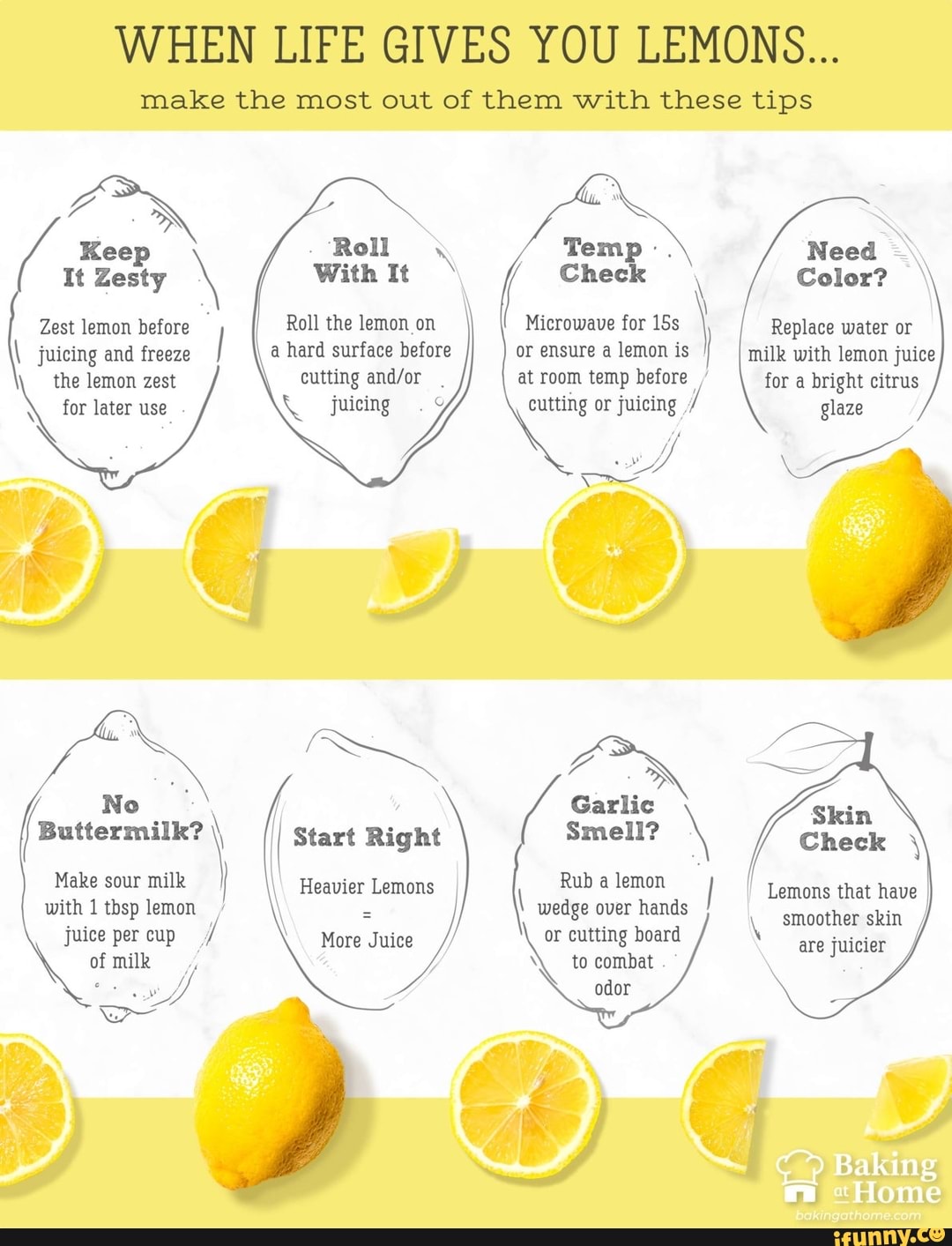 WHEN LIFE GIVES YOU LEMONS... make the most out of them with these tips