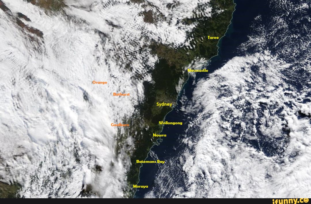 Foehn Effect As Observed In Southeastern Australia (eastern NSW). - IFunny